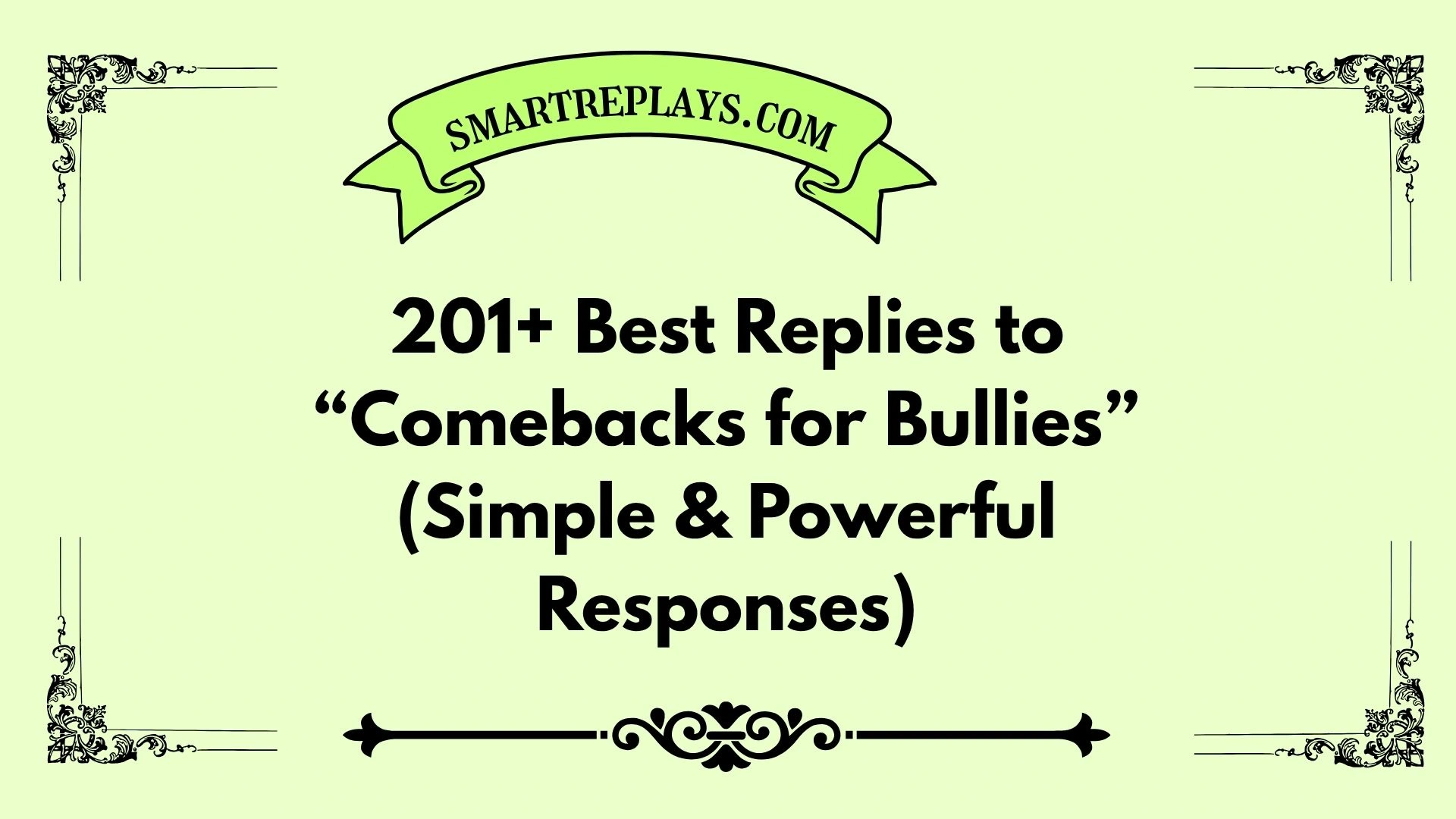 comebacks for bullies