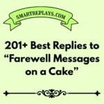 farewell messages on a cake