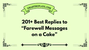 farewell messages on a cake