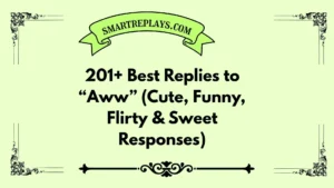 how to reply to aww