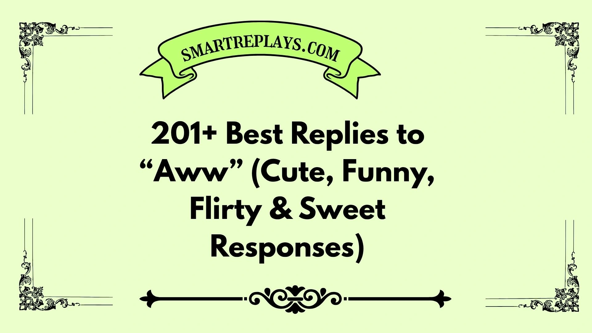 how to reply to aww